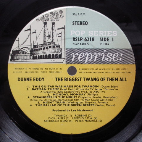 DUANE EDDY (デュアン・エディ) - The Biggest Twang Of Them All (UK Orig.Stereo LP/CFS)