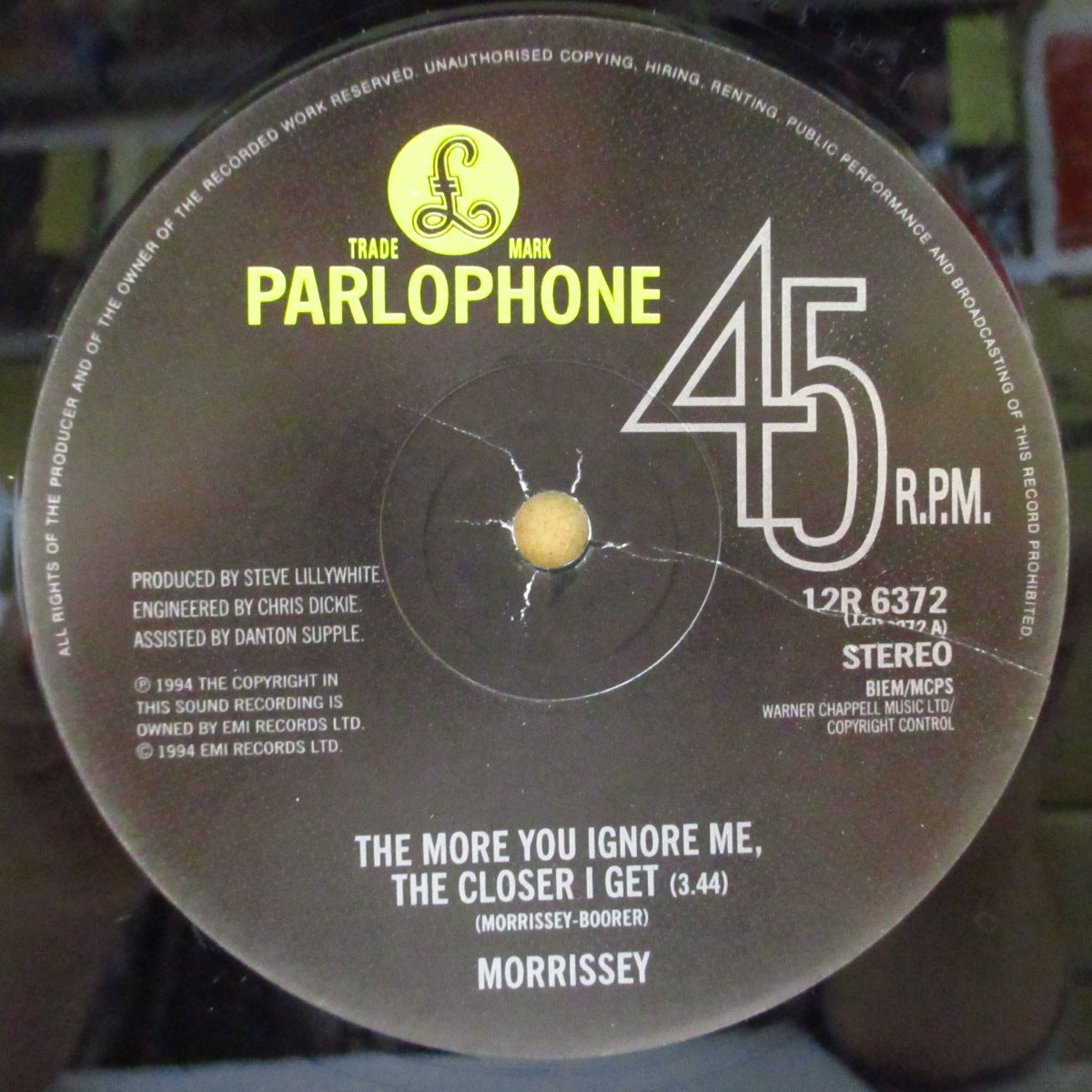 MORRISSEY (モリッシー) - The More You Ignore Me, The Closer I Get (UK 限定 12"+ポスター/ステッカー付きナンバリング入りジャケ)