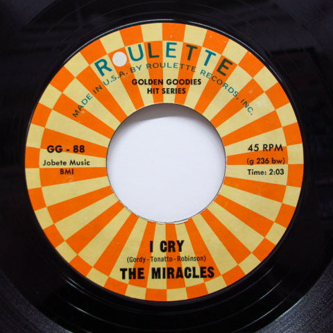 MIRACLES (SMOKEY ROBINSON & THE) (スモーキー・ロビンソン&ザ・ミラクルズ)- Got A Job / I Cry (70's Reissue)