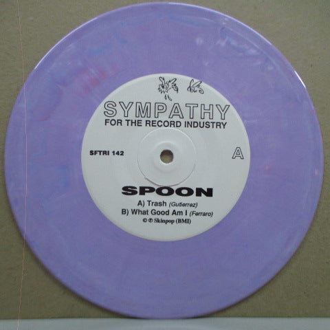 SPOON (スプーン) - Trash (US '91 オリジナル「紫マーブル盤」 7インチ/光沢固紙ジャケ)