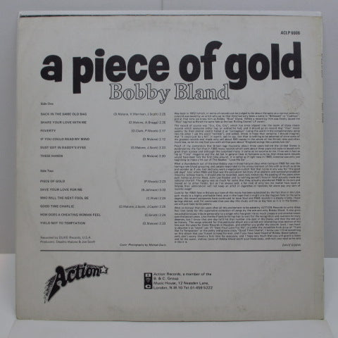 BOBBY BLAND (ボビー・ブランド) - A Piece Of Gold (UK:Orig.MONO)