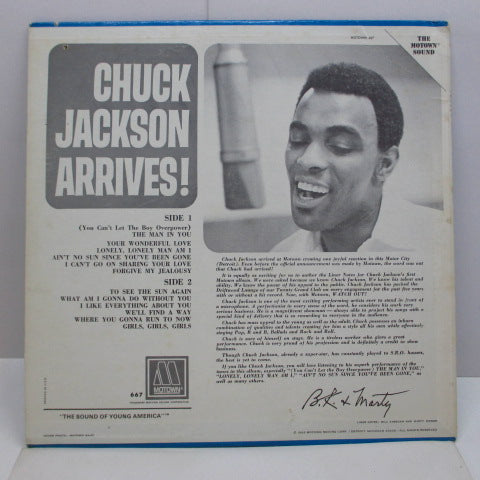 CHUCK JACKSON (チャック・ジャクソン) - Arrives! (US Orig.Stereo LP)