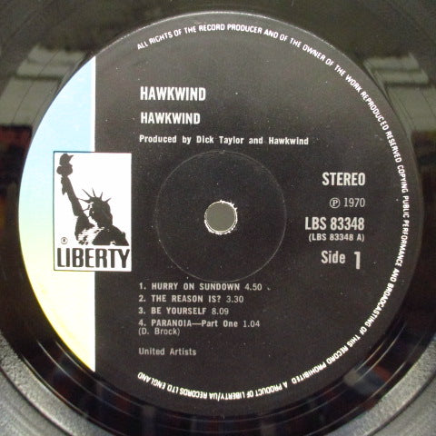 HAWKWIND - Hawkwind (1st) (UK '70 2nd Press LP/GS)