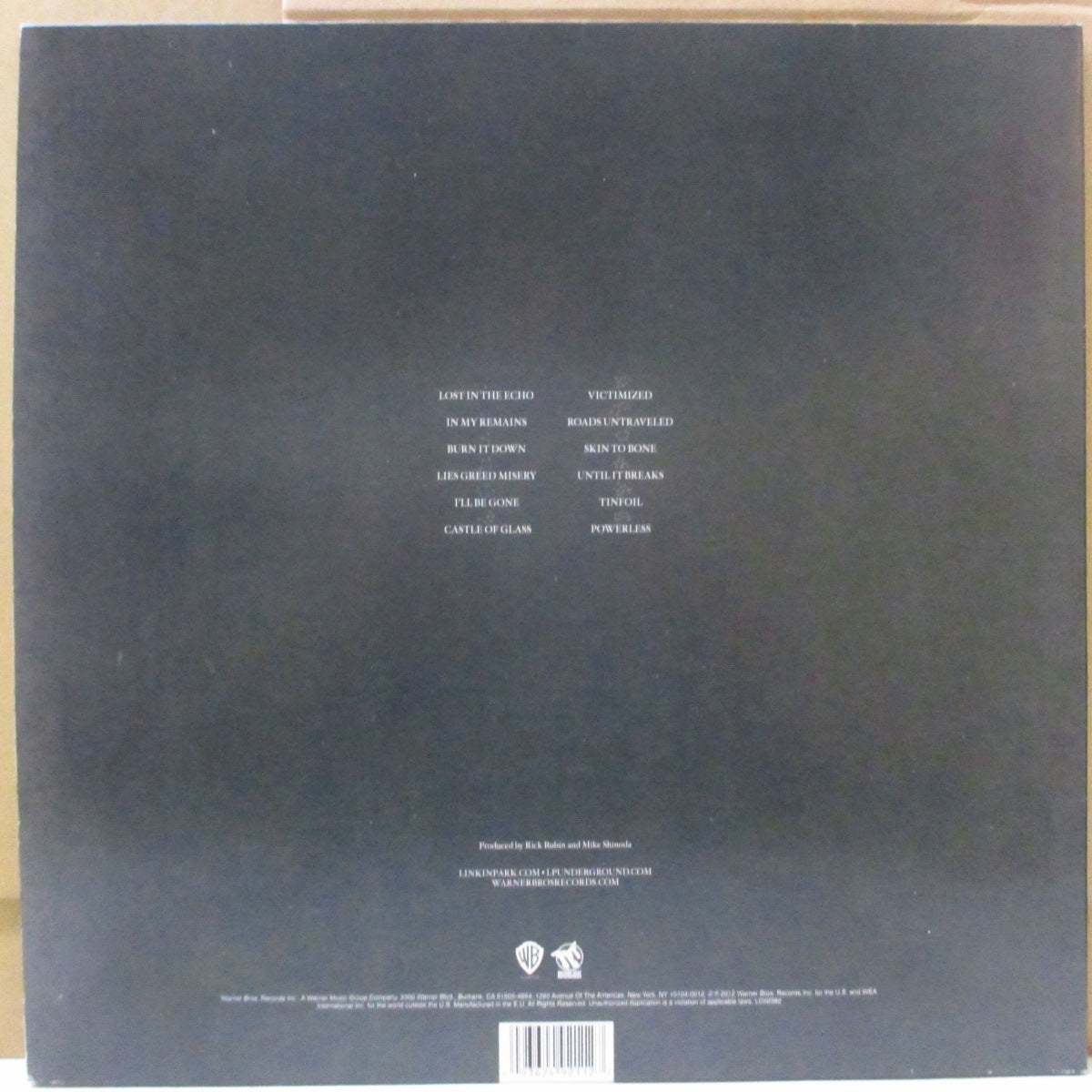 LINKIN PARK (リンキン・パーク) - Living Things (EU '16 再発「ブラックヴァイナル」LP+2x光沢ソフト紙インサート/光沢見開きジャケ)