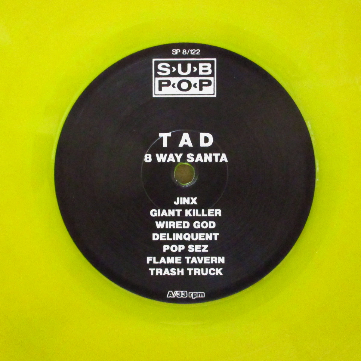 TAD (タッド) - 8-Way Santa (German 限定イエローヴァイナル LP)