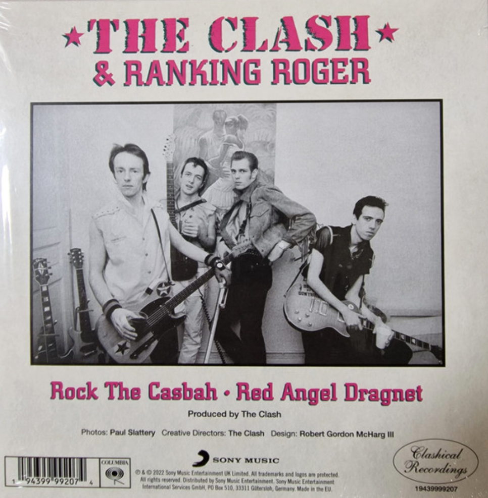 CLASH, THE & Ranking Roger (ザ・クラッシュ & ランキング・ロジャー) - Rock The Casbah (EU 限定プレス 7"/New) 未発表コラボトラック!