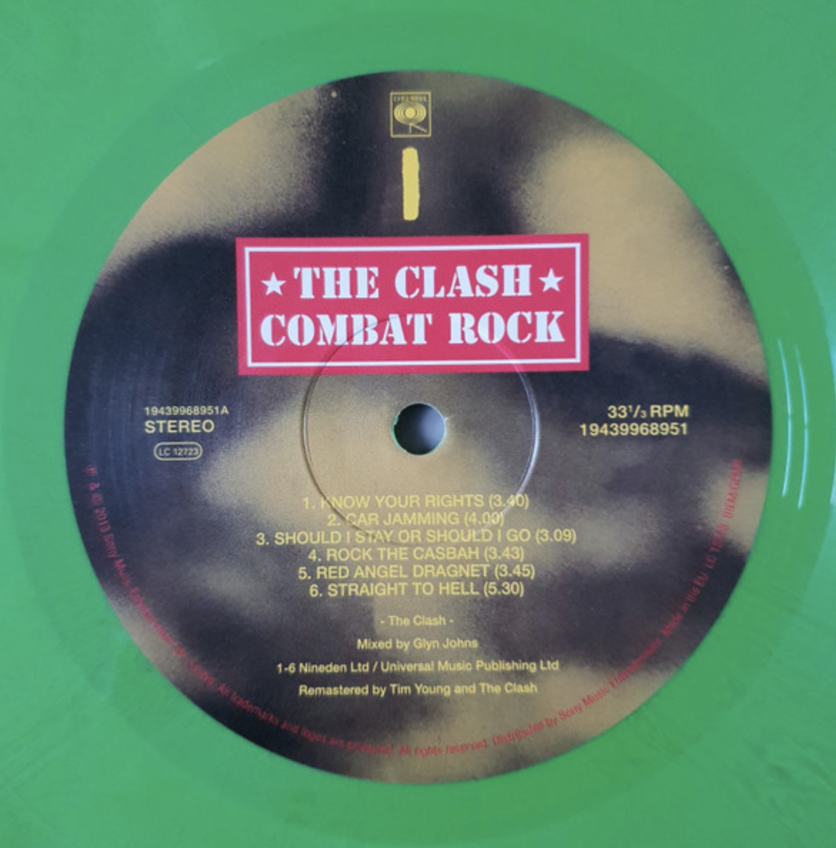 CLASH, THE (ザ・クラッシュ) - Combat Rock (EU 限定再発グリーンヴァイナル 180g LP/New)