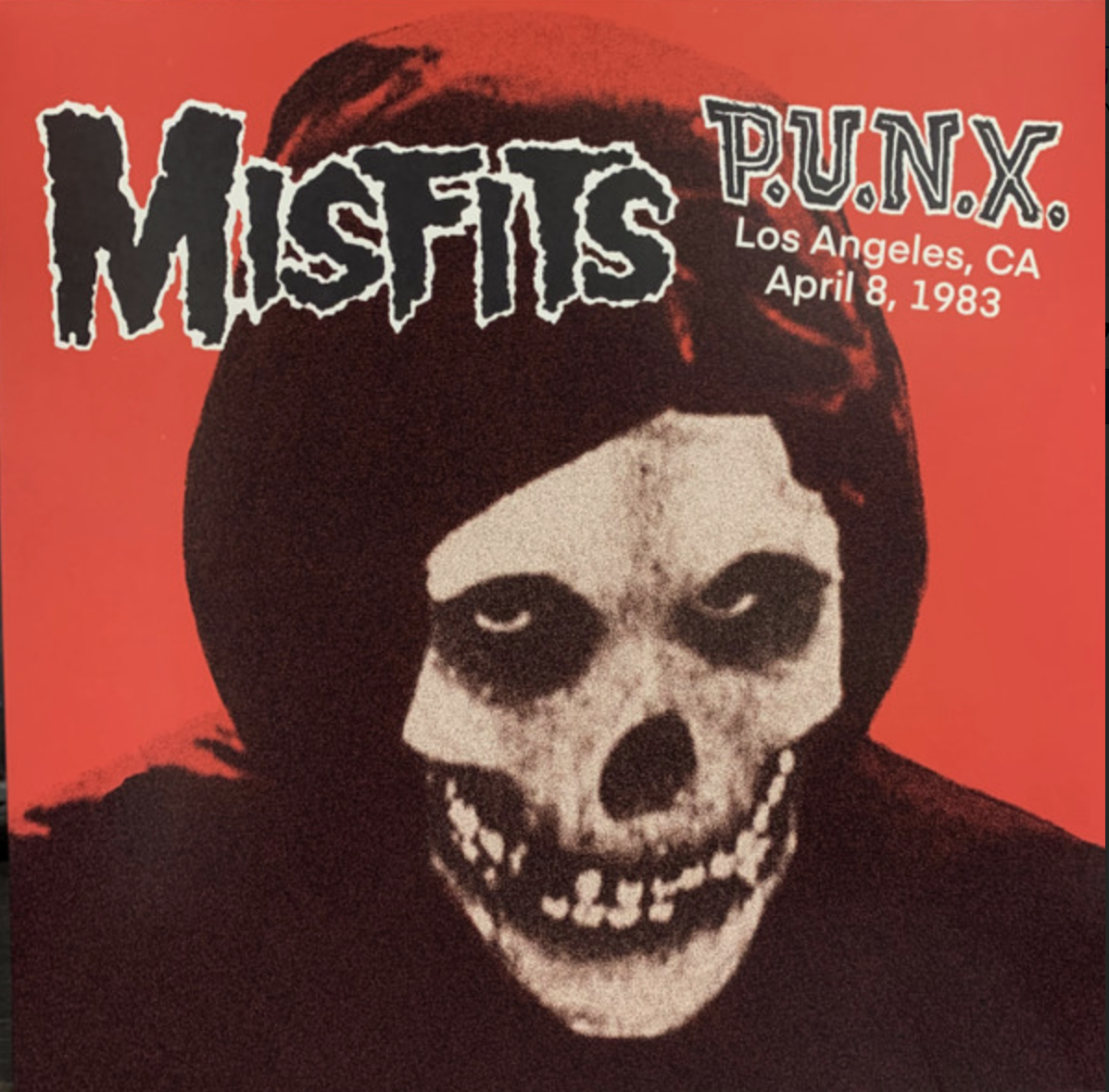 MISFITS (ミスフィッツ) - P.U.N.X. Los Angeles, CA April 8, 1983 (EU Ltd.Reissue LP/ New)