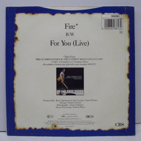BRUCE SPRINGSTEEN-Fire (UK Orig.)