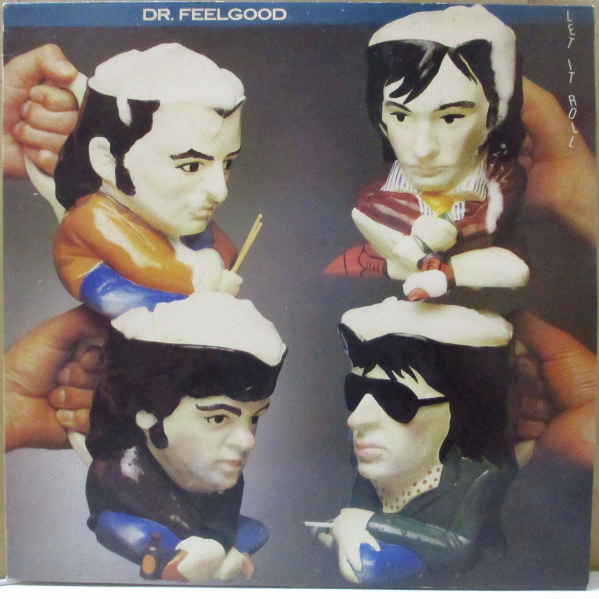 DR.FEELGOOD (ドクター・フィールグッド) - Let It Roll (UK オリジナル LP/上部青色(ミスプレス?)光沢ジャケ)