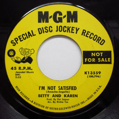 BETTY AND KAREN-Stop And Listen (Promo)