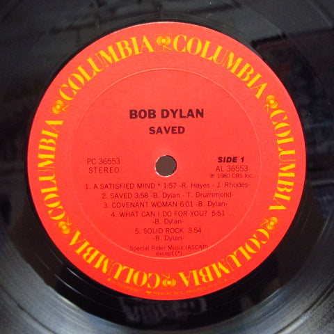 BOB DYLAN (ボブ・ディラン) - Saved (US '85 Re LP/Diff Sleeve)