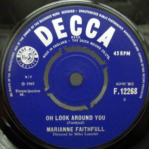 MARIANNE FAITHFULL (マリアンヌ・フェイスフル) - Yesterday / Oh Look Around You