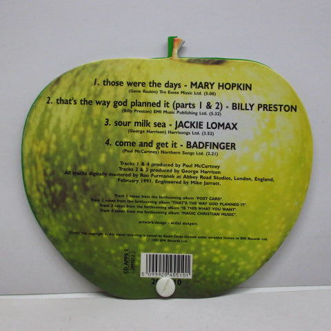 V.A. (メリー・ホプキン、ビリー・プレストン、ジャッキー・ロマックス、バッドフィンガー) - The Apple E.P. (UK 限定 4曲入りCDEP/3面見開リンゴ型ジャケ)