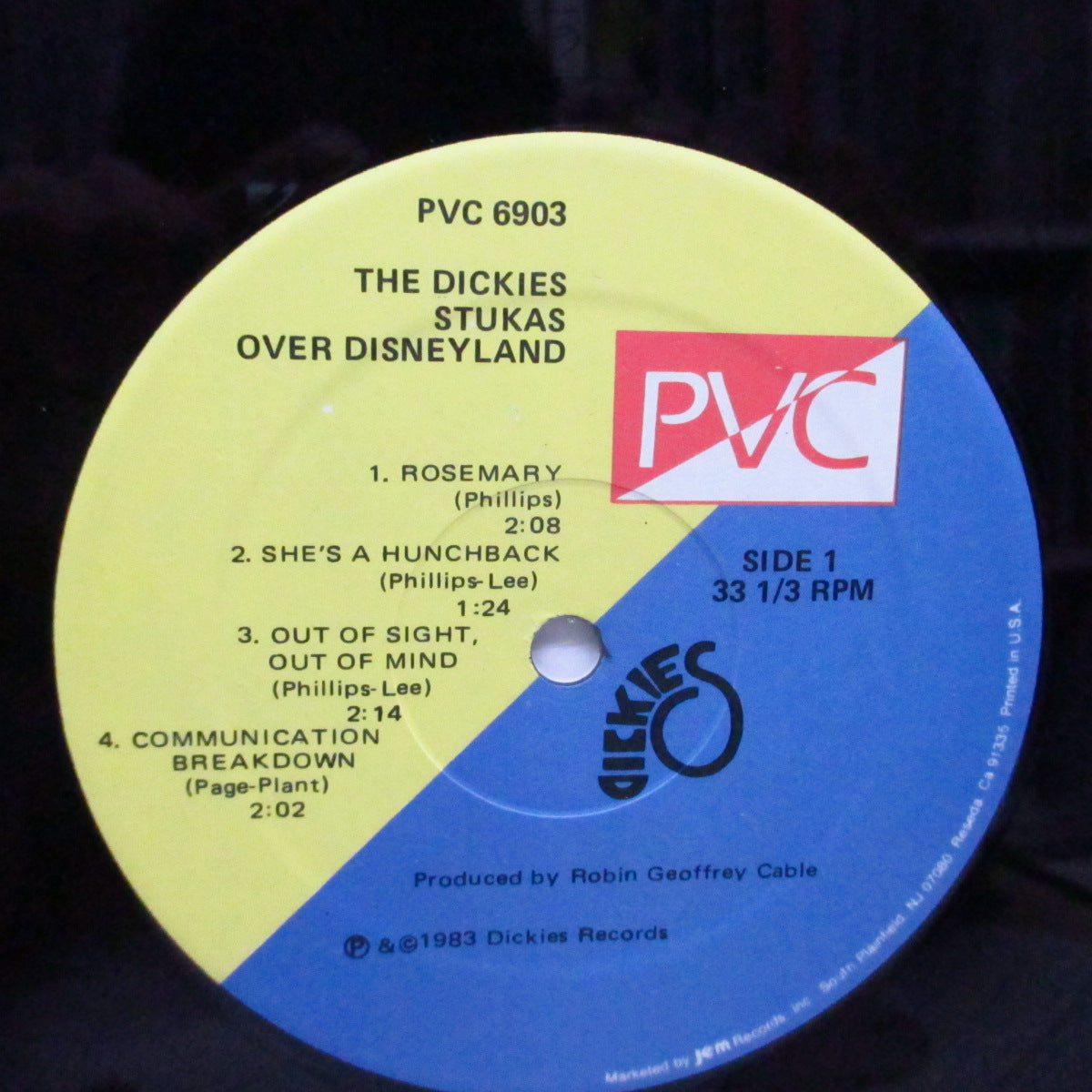 DICKIES, THE (ディッキーズ) - Stukas Over Disneyland (US オリジナル LP+インナー)