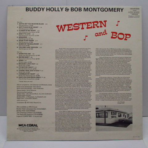 BUDDY HOLLY & BOB MONTGOMERY (バディ・ホリー) - Western & Bop (UK Orig.Mono LP)