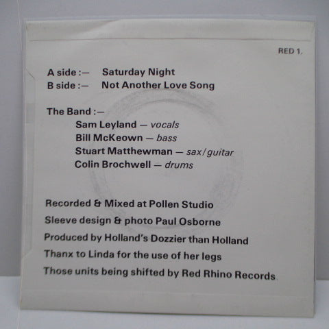ODDS, THE (ジ・オッズ)- Saturday Night (UK オリジナル 7" /マットソフト紙折り返しジャケ) 英ネオモッズ名作!