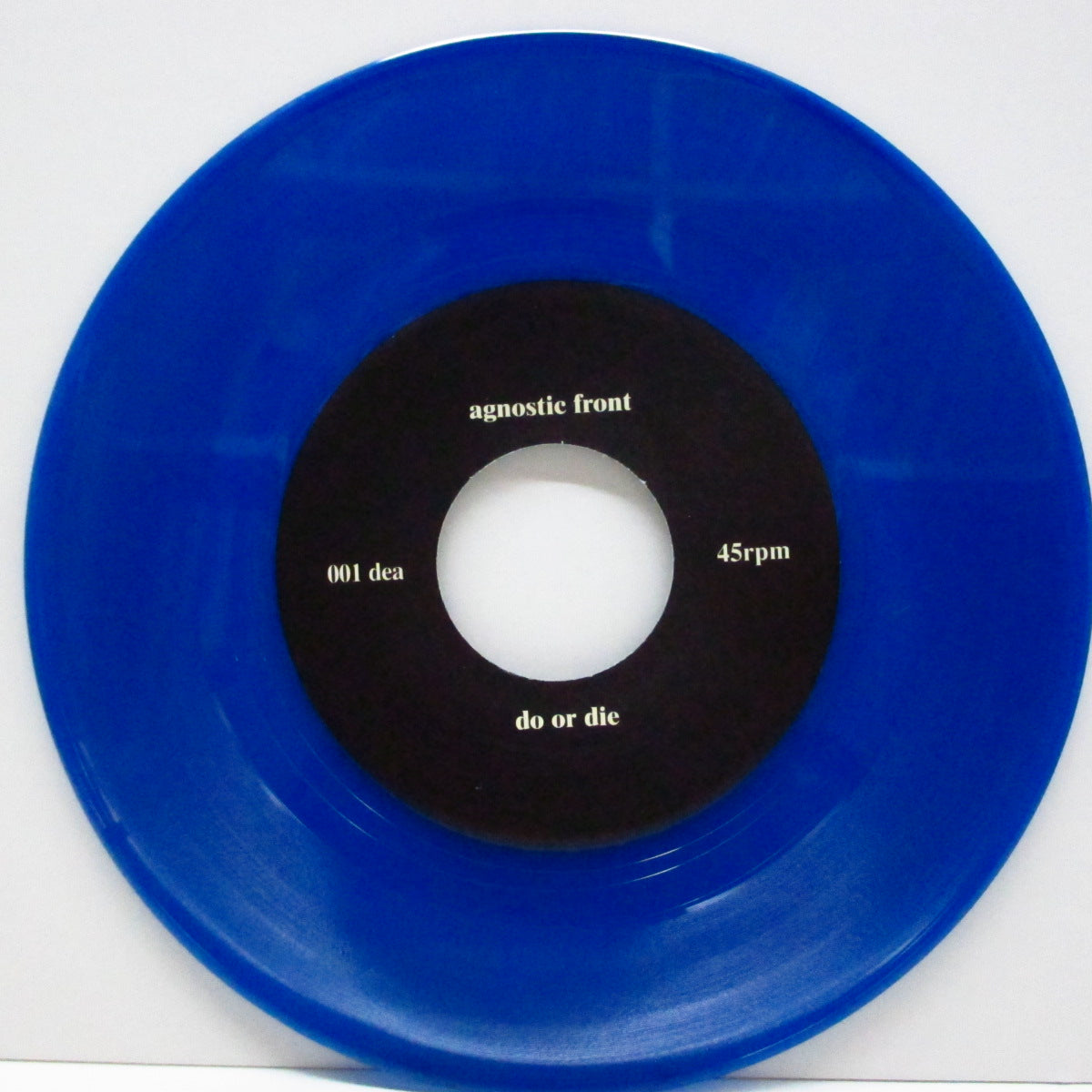 AGNOSTIC FRONT (アグノスティック・フロント) - Do Or Die / Rage (Japan 3,000 Ltd.Numbered Blue Vinyl 7")