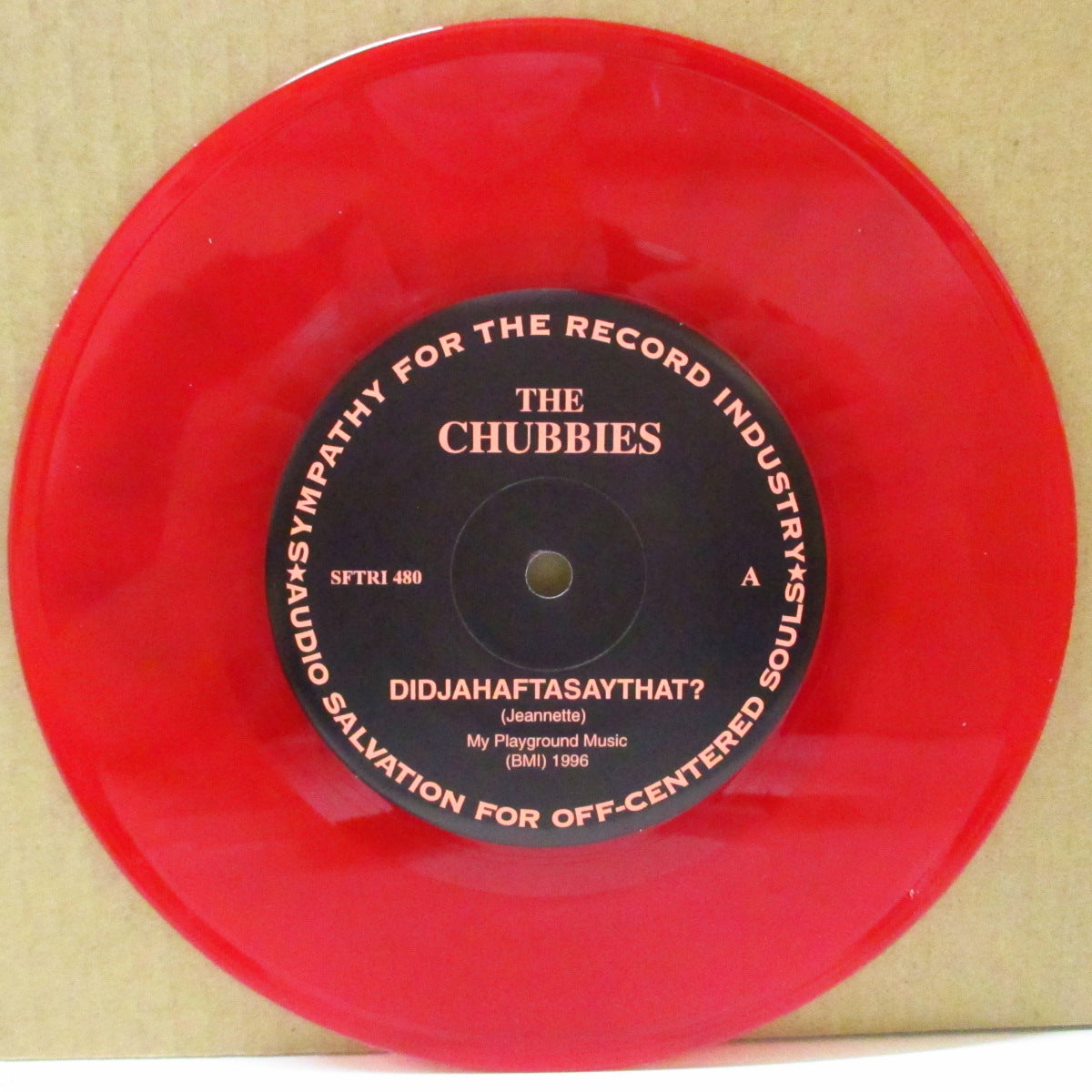 CHUBBIES, THE (チャビーズ) - Didjahaftasaythat? (US 限定レッドヴァイナル 7"/ジャネット・ジャケ)
