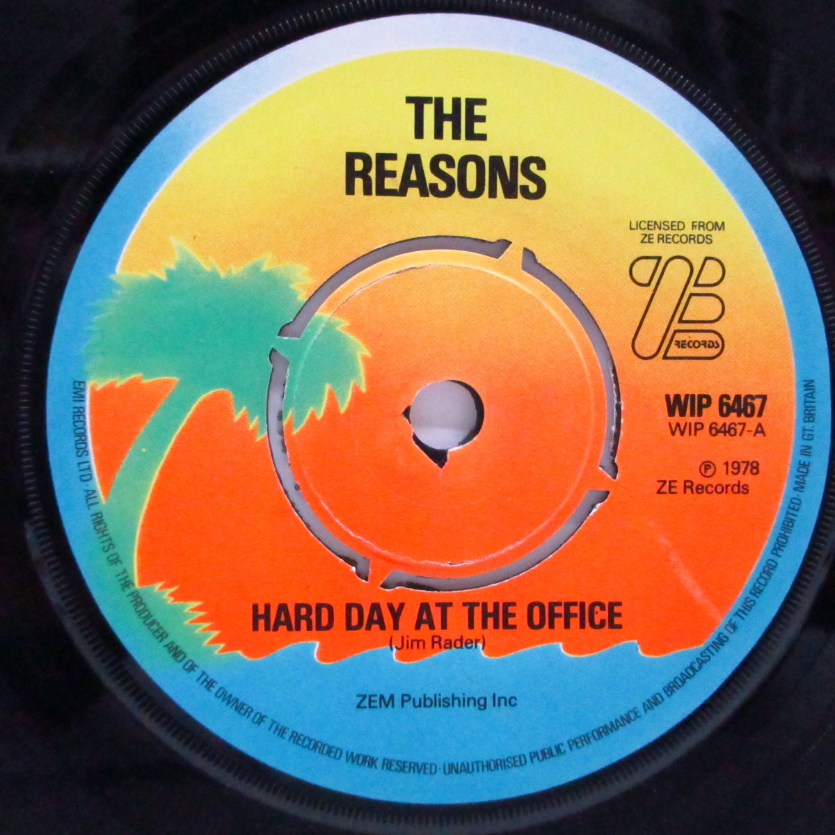 REASONS, THE - Hard Day At The Office (UK Orig.7"+PS)