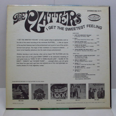 PLATTERS (ザ・プラターズ) - I Get The Sweetest Feeling (US 70's Re Stereo LP)