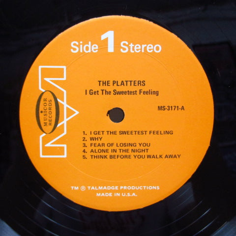 PLATTERS (ザ・プラターズ) - I Get The Sweetest Feeling (US 70's Re Stereo LP)