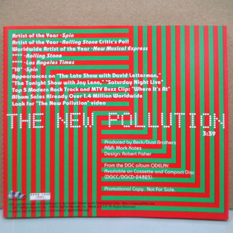 BECK (ベック) - The New Pollution (US プロモ CD)