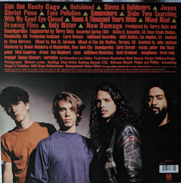 SOUNDGARDEN (サウンドガーデン) - Badmotorfinger (UK/EU 限定復刻再発 LP/NEW)