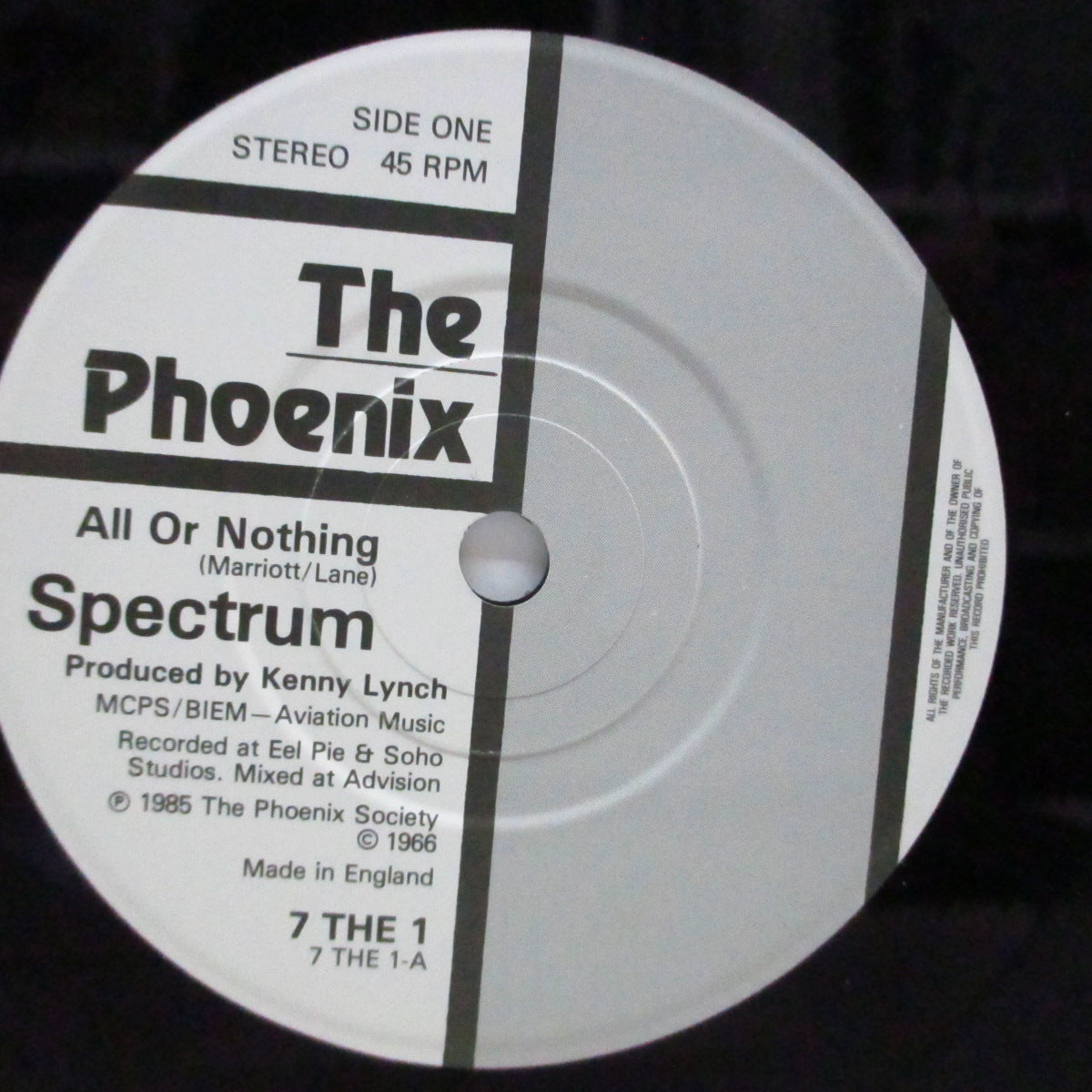 SPECTRUM (Steve Marriott) - All Or Nothing (UK Orig.7"+Press Kit)