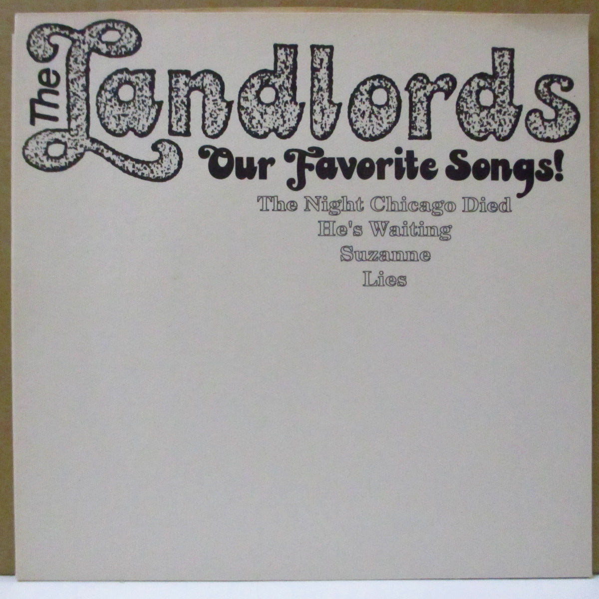 LANDLORDS, THE (ランドローズ) - Our Favorite Songs! (US Orig.7")