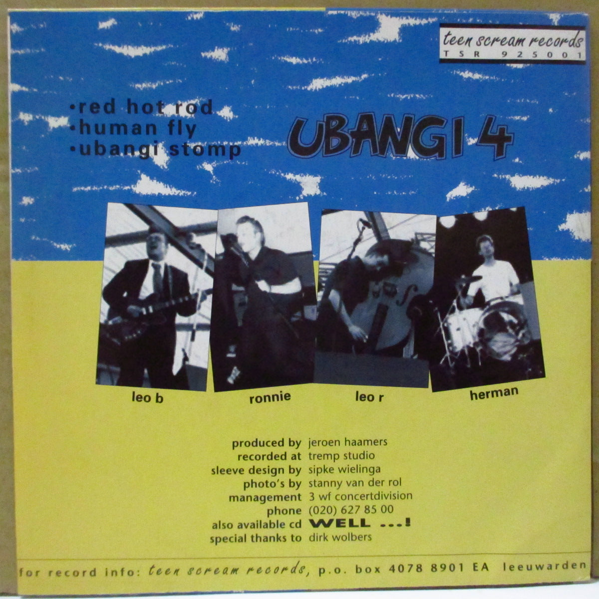 UBANGI 4 (ウバンギ 4) - Red Hot Rod +2 (Dutch 500枚限定 7")