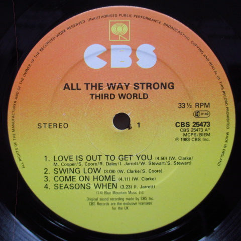 THIRD WORLD - All The Way Strong (UK Orig.LP)