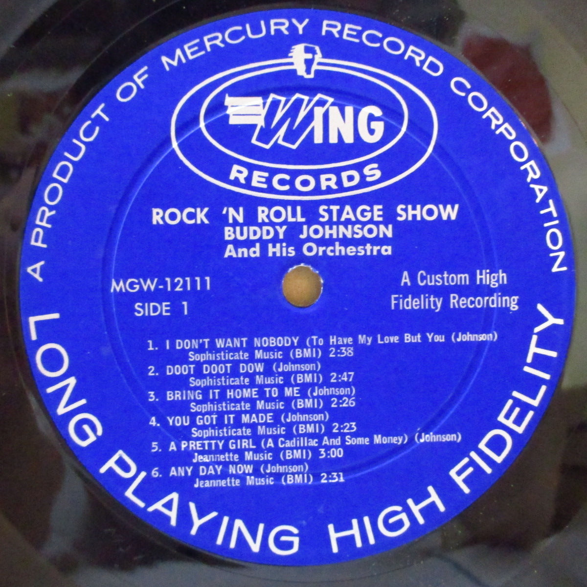 BUDDY JOHNSON (バディ・ジョンソン) - Rock 'N Roll Stage Show (US '62 Reissue Mono LP/本人写真 CVR)