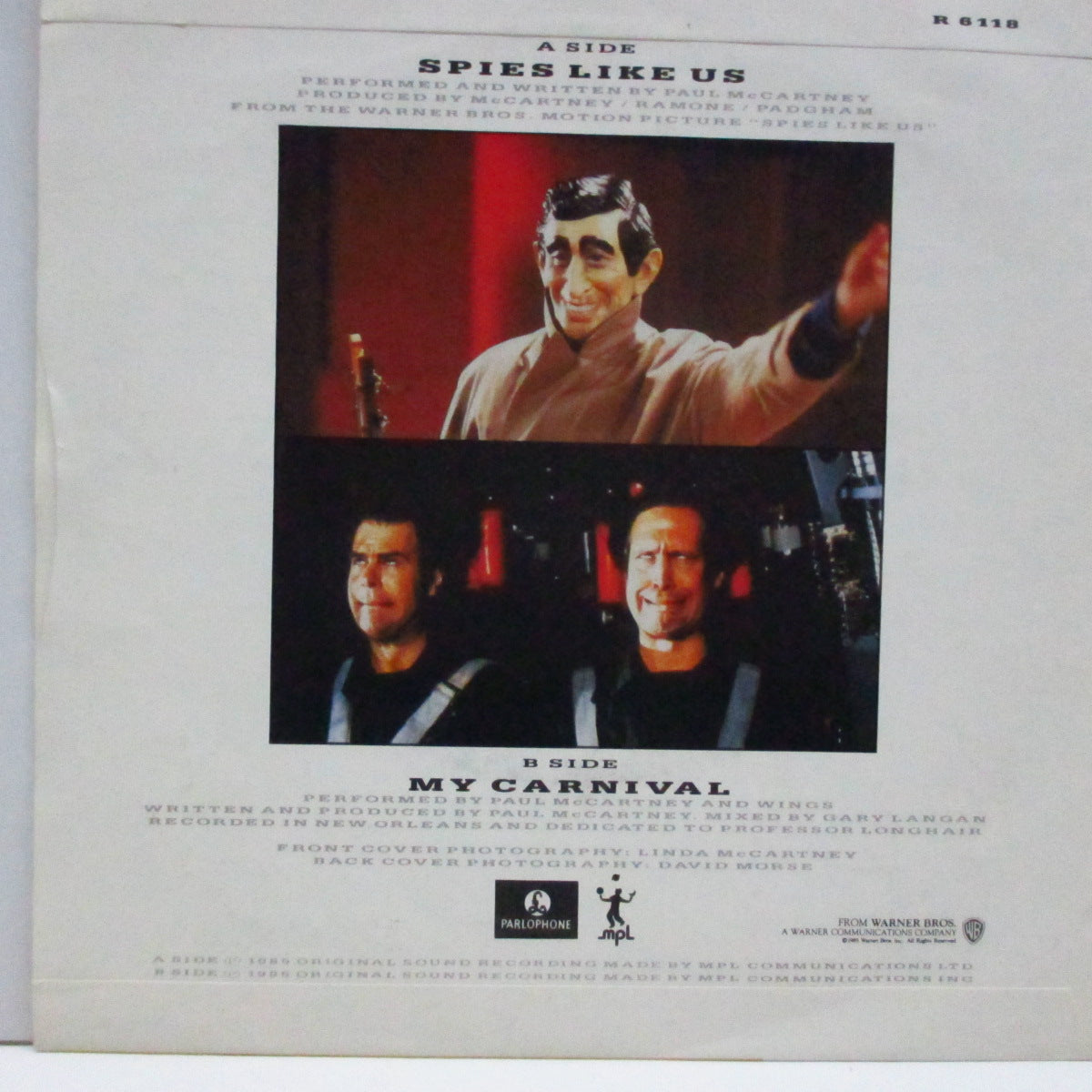 PAUL McCARTNEY (ポール・マッカートニー) - Spies Like Us (UK Orig.Black Lbl.7"+Matt Soft PS)
