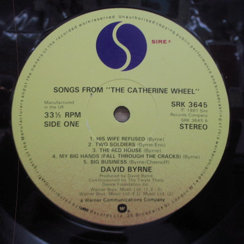 DAVID BYRNE - Songs From "The Catherine Wheel" (UK Orig.LP)