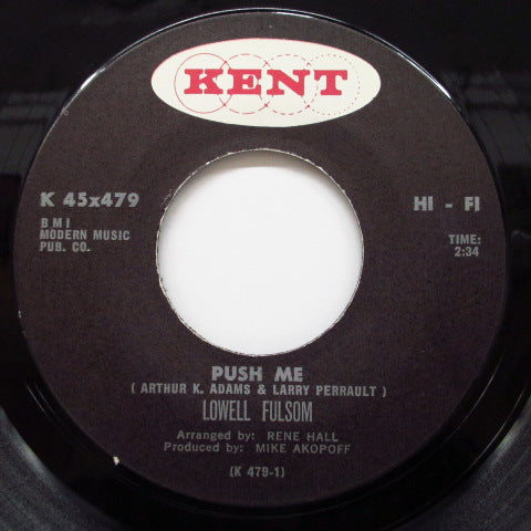 LOWELL FULSON (FULSOM) - Push Me / Tomorrow