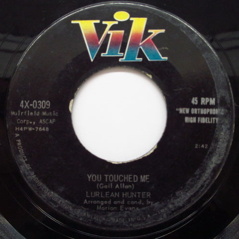LURLEAN HUNTER - You Touched Me / Show Me Love