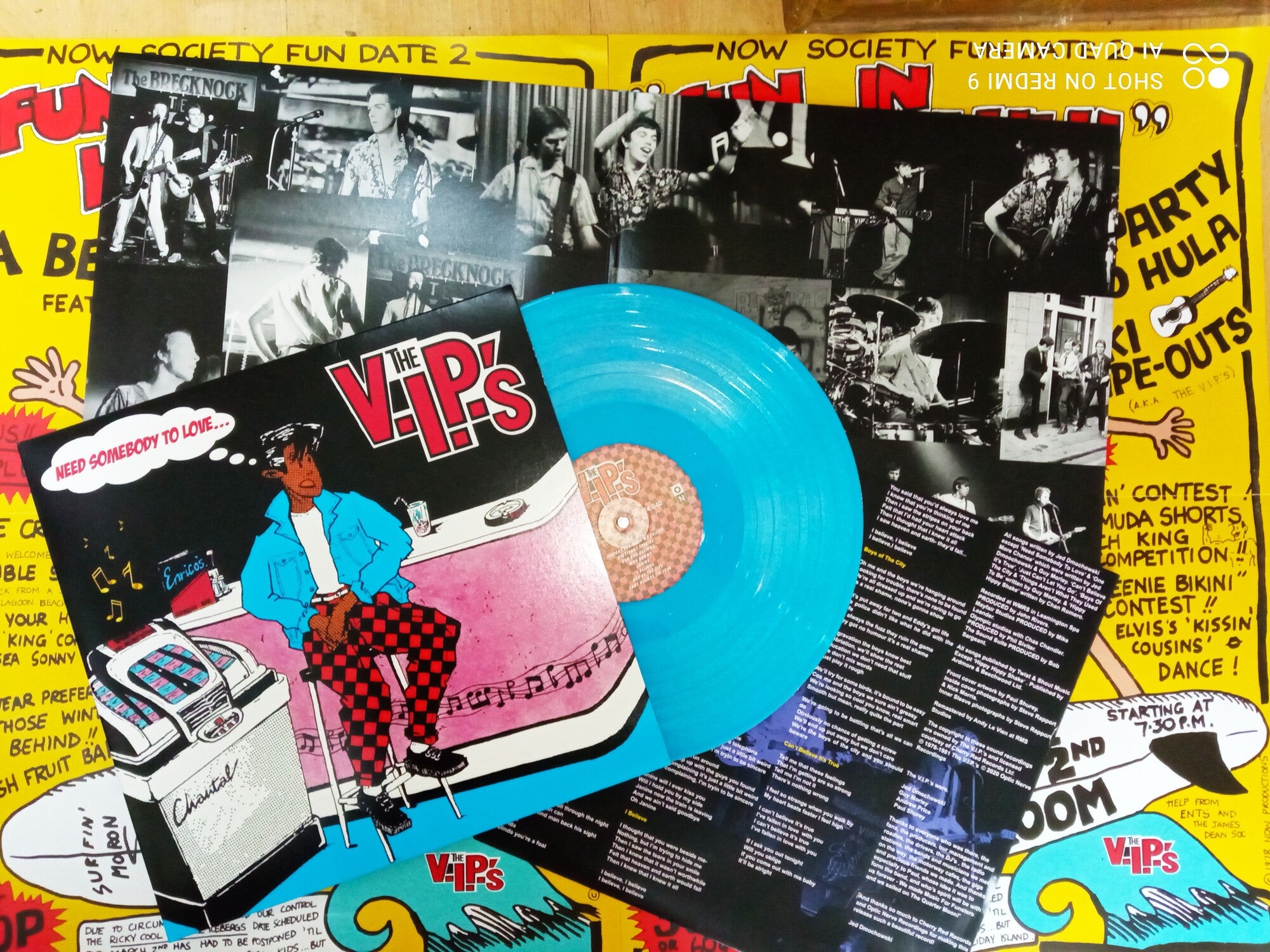 V.I.P.'S, THE (ザ・ヴィップス) - Need Somebody To Love (UK Ltd.Blue Vinyl LP+Poster/ New)
