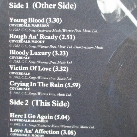 WHITESNAKE (ホワイトスネイク) - Saints & Sinners (UK Ltd.Picture LP)