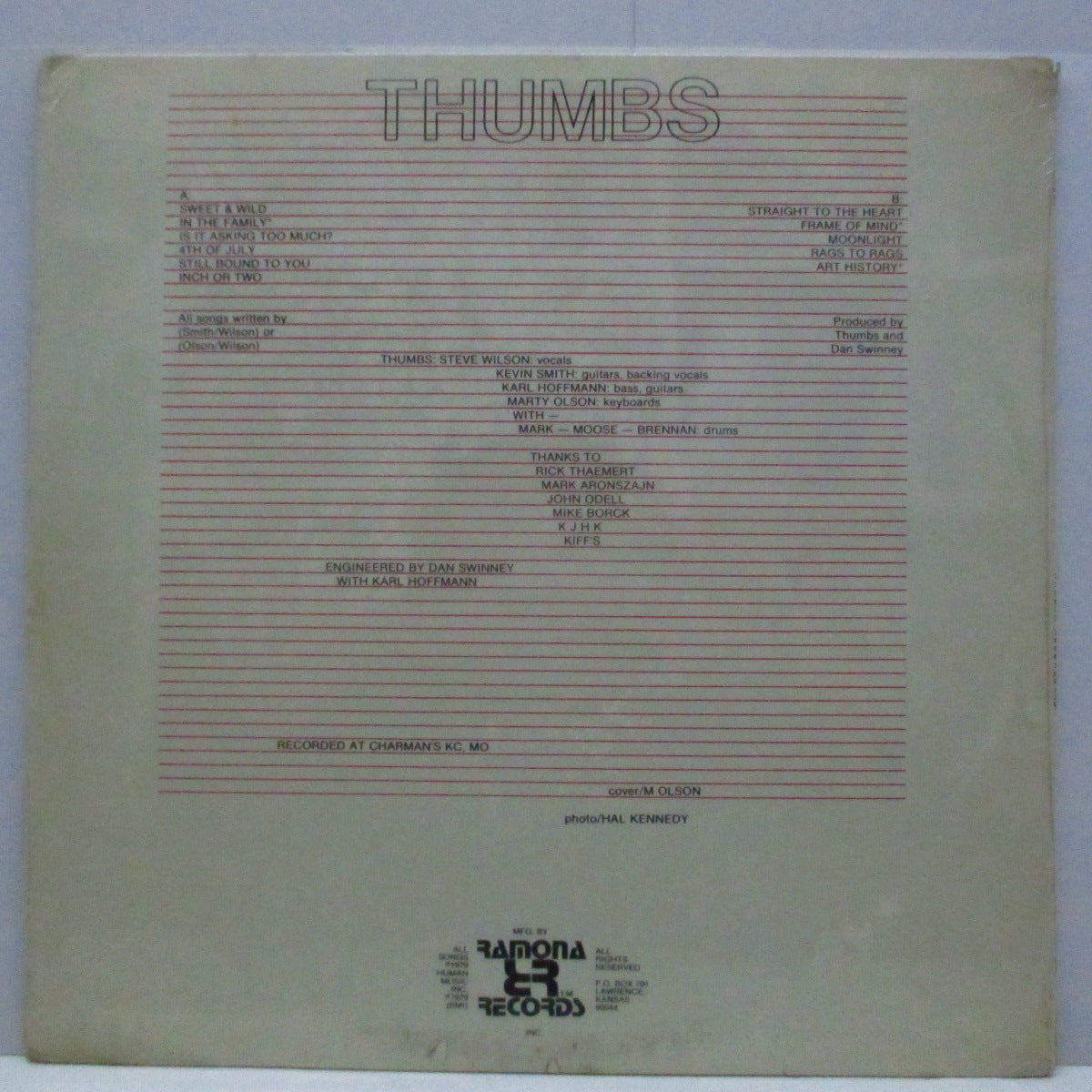 THUMBS (サムズ) - S.T. (US Orig.LP/SEALED)