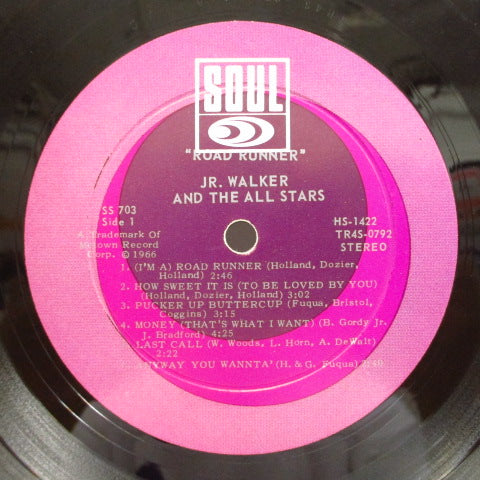 JR.WALKER & THE ALL STARS (ジュニア・ウォーカー& ジ・オールスターズ) - Road Runner (US オリジナル・ステレオ LP)
