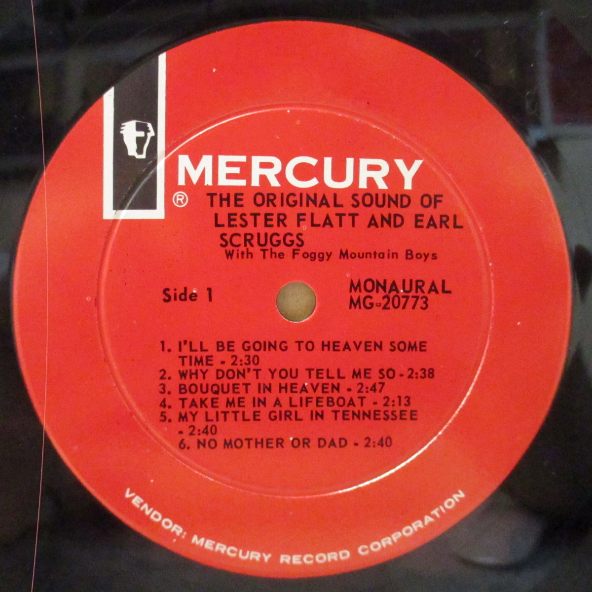 FLATT & SCRUGGS (フラット&スクラグス) - The Original Sound (US 2nd Press Red Label Mono LP)