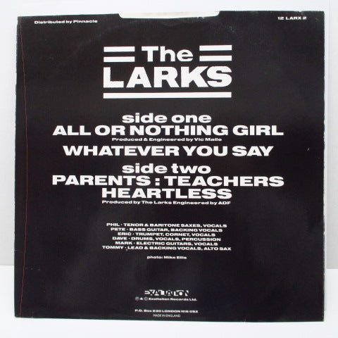 LARKS, THE (ザ ・ラークス) - All Or Nothing Girl +3 (UK Orig.12")