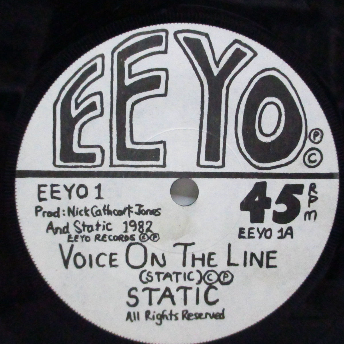 STATIC (スタティック) - Voice On The Line (UK Orig.7")