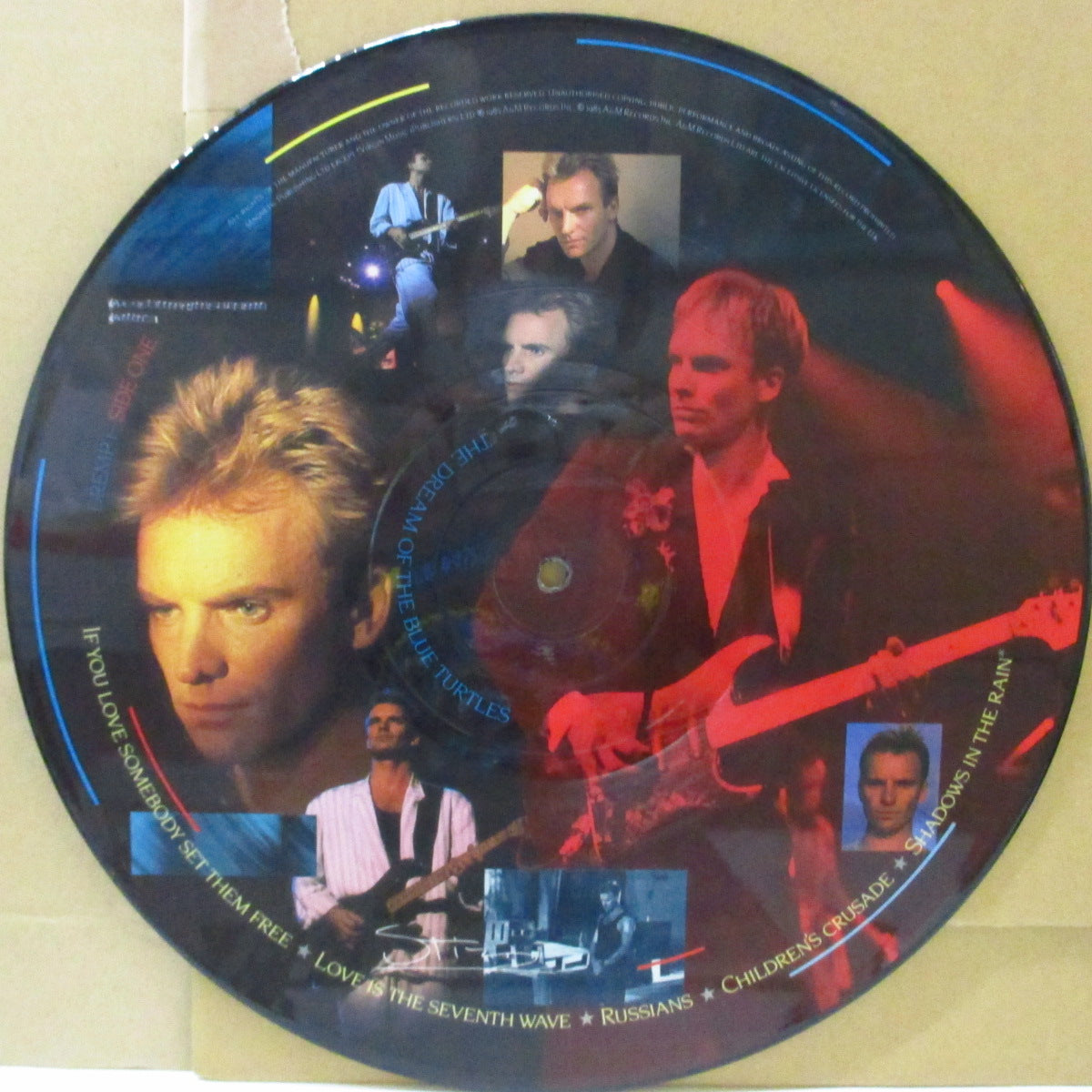 STING (スティング) - The Dream Of The Blue Turtles (UK 限定ピクチャー LP+インサート/特殊ダイカットジャケ)