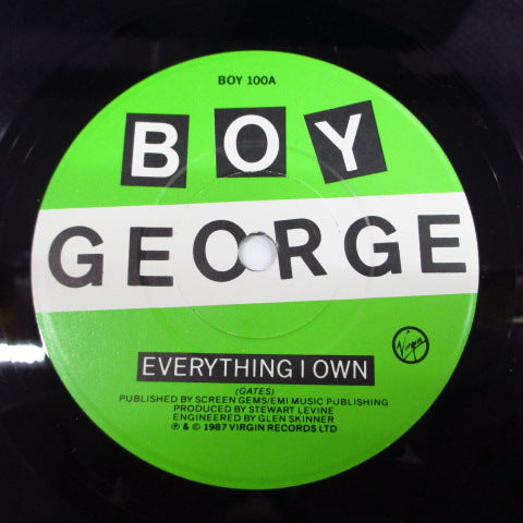 BOY GEORGE (ボーイ・ジョージ) - Everything I Own (UK オリジナル 7")