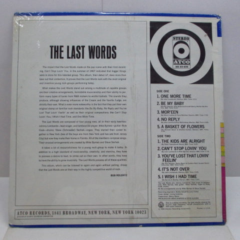 LAST WORDS, THE (ラスト・ワーズ) - Last Words (US オリジナル・ステレオ LP)