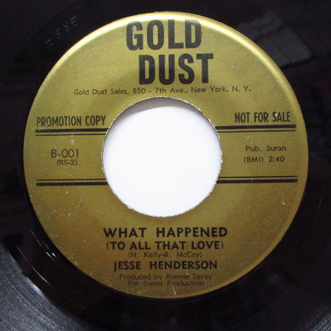 JESSE HENDERSON - The Gator / What Happened