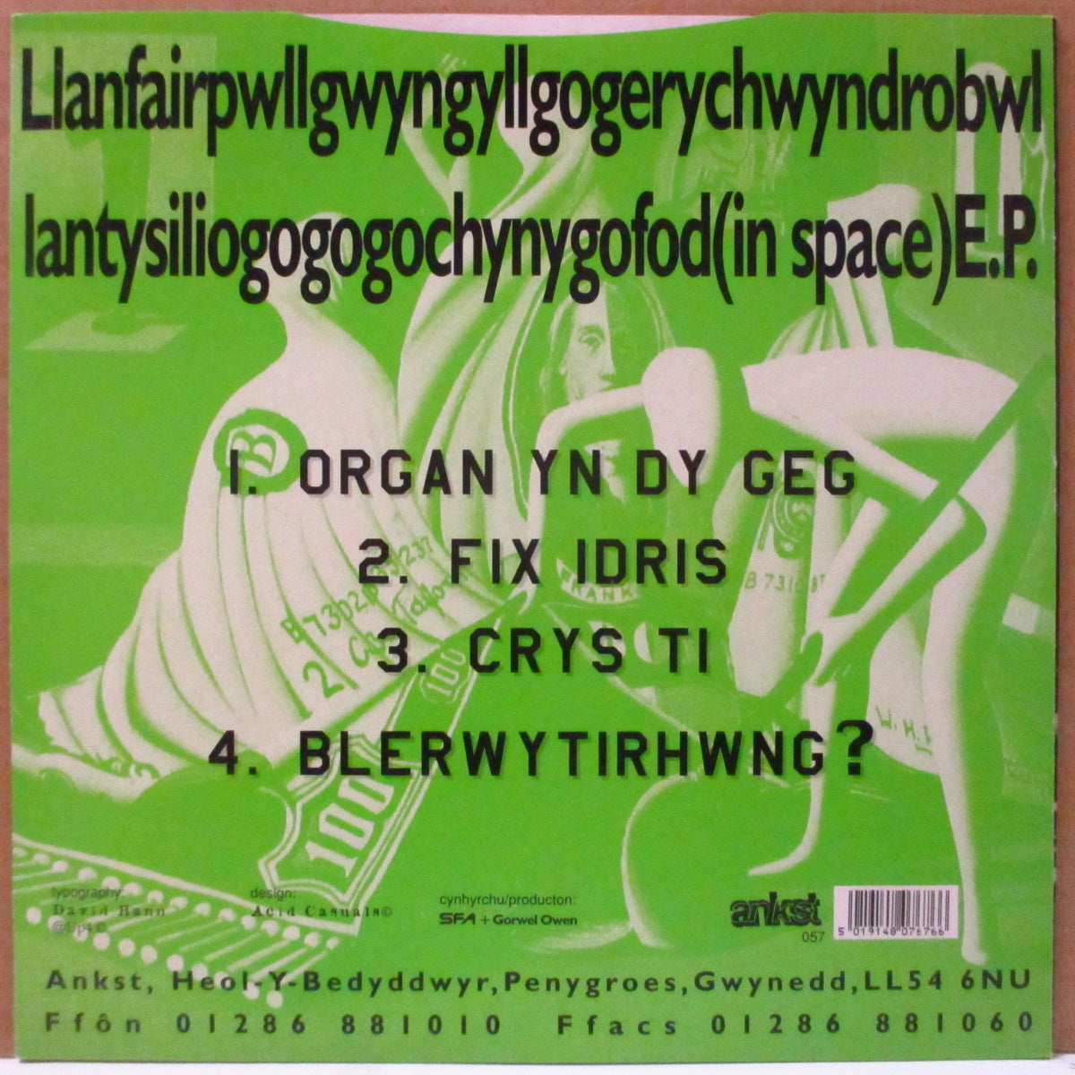 SUPER FURRY ANIMALS (スーパー・ファーリー・アニマルズ) - Llanfairpwllgwngyllgogerychwyndrobwllantysiliogogogochynygofod - In Space - E.P. (UK Orig.7")
