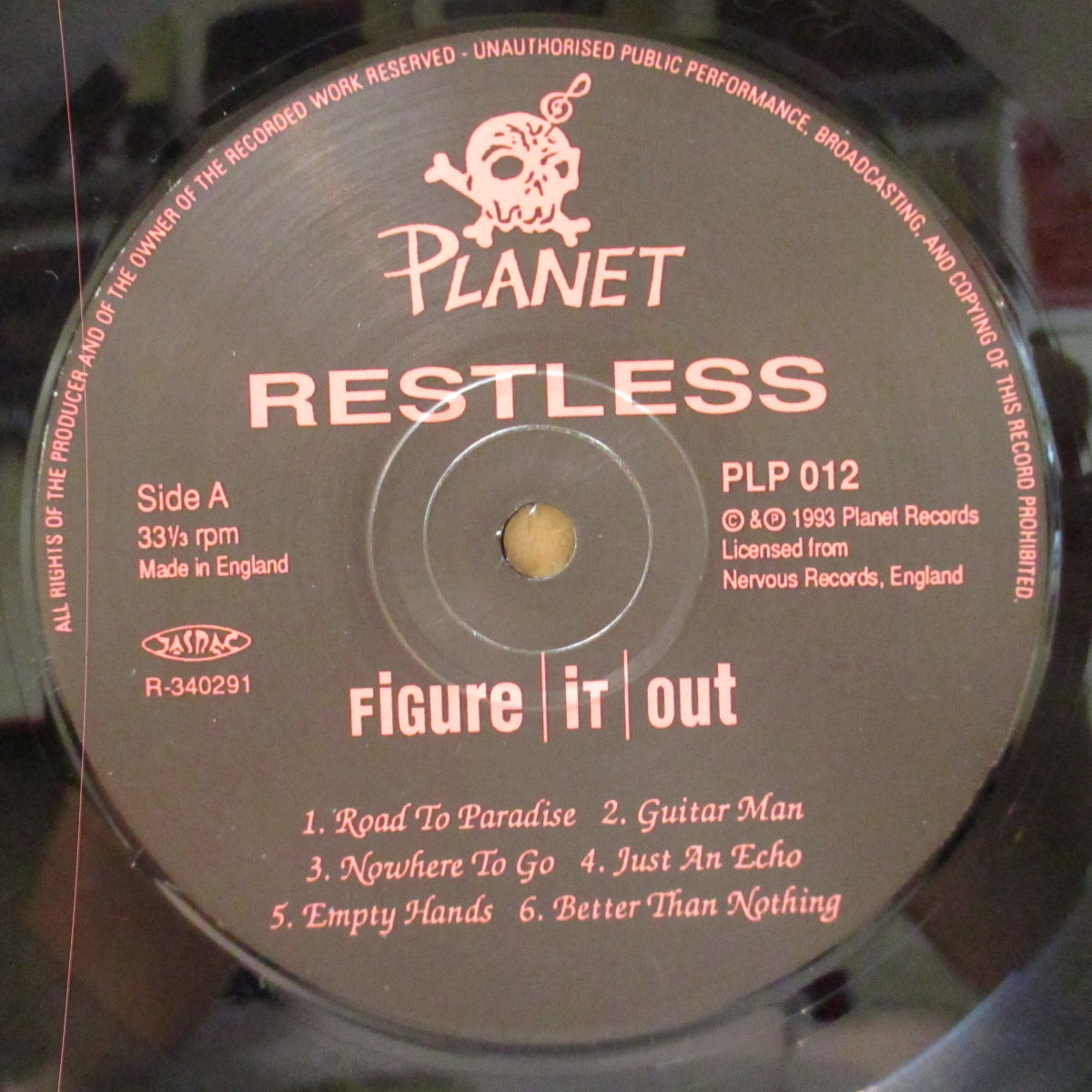 RESTLESS (レストレス) - Figure It Out (Japan Orig.LP+Poster)